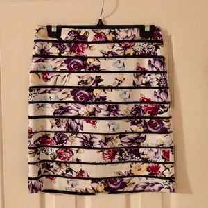WHBM floral skirt
